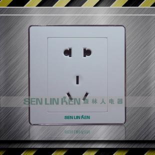 森林人電器墻壁開關(guān)86系列 一聯(lián)二極與三極插座10A雅白色產(chǎn)品詳解